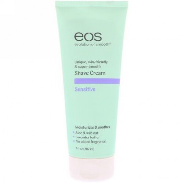 EOS, Shave Cream, Sensitive,  7 fl oz (207 ml ) (Discontinued Item)