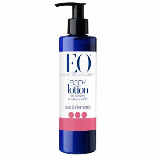 EO Products, ボディローション, ローズ＆カモミール, 8液量オンス（236 ml） (Discontinued Item)
