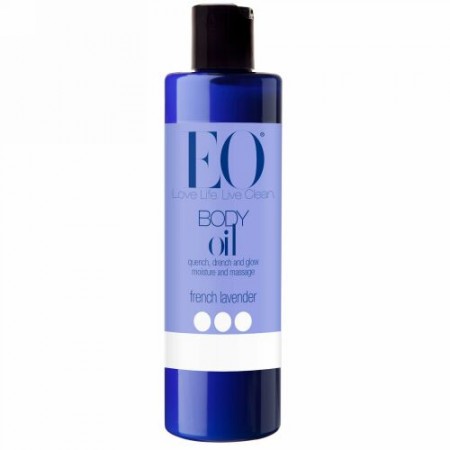 EO Products, ボディオイル, フレンチラベンダー, 8液量オンス（236 ml） (Discontinued Item)