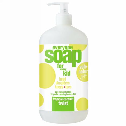 EO Products, エブリワンソープ、全てのお子様用、 トロピカルココナツツイスト、 32液量オンス (960 ml) (Discontinued Item)