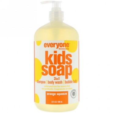 EO Products, 全てのお子様向けエブリワンソープ、オレンジ果汁、32液量オンス (960 ml) (Discontinued Item)