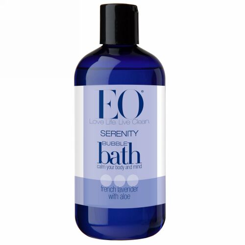 EO Products, セレにティ, バブルバス, フレンチラベンダー アロエ配合, 12 液量オンス (360 ml) (Discontinued Item)