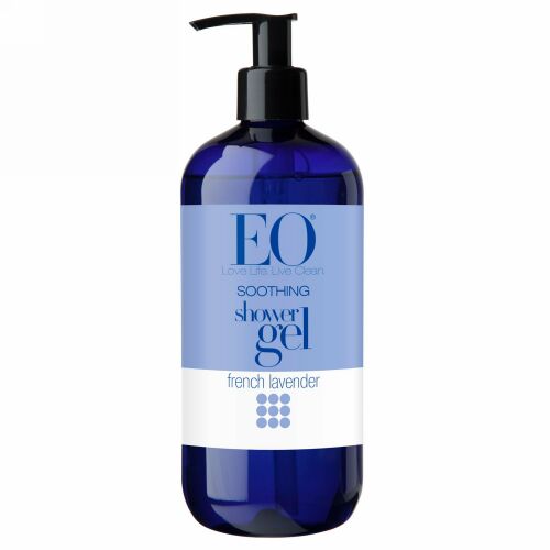 EO Products, スージングシャワージェル、 フレンチラベンダー、 16液量オンス (480 ml) (Discontinued Item)