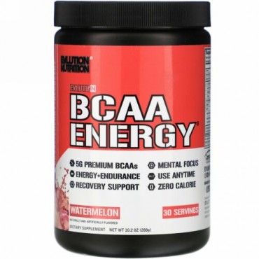 EVLution Nutrition, BCAAエナジー、スイカ、10.2 oz (288 g)