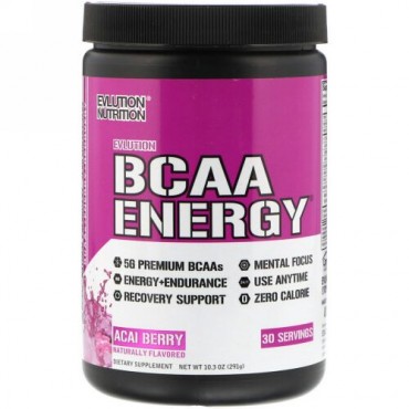 EVLution Nutrition, BCAAエナジー、アサイベリー、10.3 oz (291 g) (Discontinued Item)