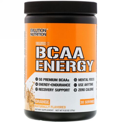 EVLution Nutrition, BCAAエナジー、オレンジドリーム、10.01 oz (285 g) (Discontinued Item)