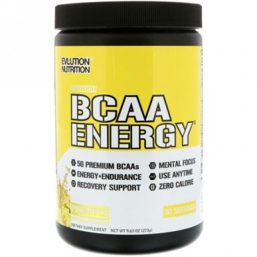 EVLution Nutrition, BCAAエネルギー、パイナップル風味、273 g（9.63 oz） (Discontinued Item)