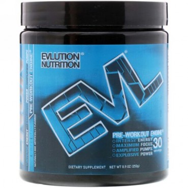 EVLution Nutrition, ENGNプレワークアウト、ブルーラズベリー、252g
