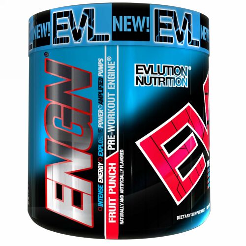 EVLution Nutrition, ENGNプレワークアウト、フルーツポンチ、258g (Discontinued Item)