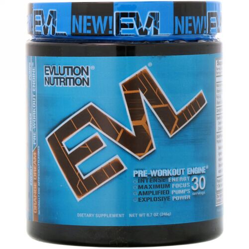 EVLution Nutrition, ENGNプレワークアウト、オレンジ味、246g (Discontinued Item)