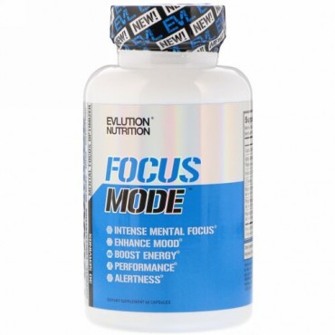EVLution Nutrition, 集中モード、60カプセル (Discontinued Item)