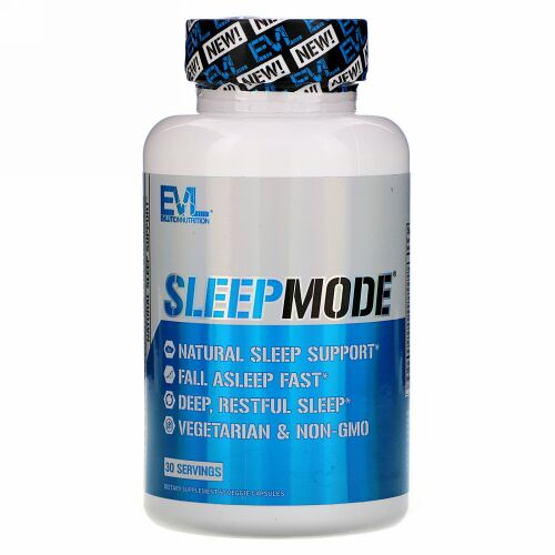 EVLution Nutrition, SleepMode（スリープモード）、ベジカプセル60粒