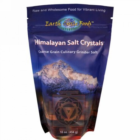 Earth Circle Organics, ヒマラヤの塩の結晶、454g (Discontinued Item)