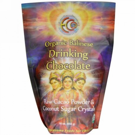 Earth Circle Organics, バリ産オーガニックチョコレートドリンク、16オンス（454 g） (Discontinued Item)