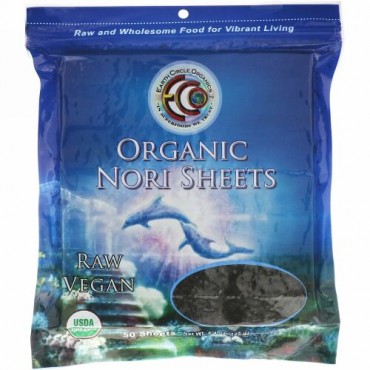 Earth Circle Organics, オーガニック海苔、50枚、125g（4.4oz）