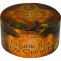 Earth Circle Organics, オーガニック 生 70% ダークチョコレート, 8.8 オンス (250 g) (Discontinued Item)