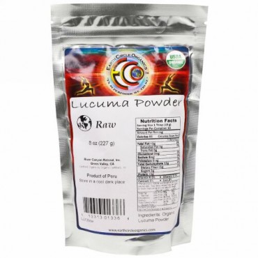 Earth Circle Organics, オーガニックロー・ルクマパウダー、227g (Discontinued Item)