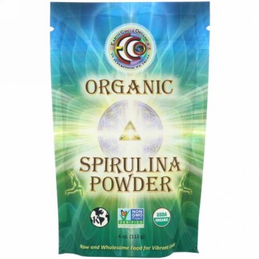 Earth Circle Organics, オーガニックスピルリナパウダー、113g（4oz）