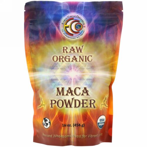 Earth Circle Organics, 生オーガニックマカパウダー、 16オンス (454 g)