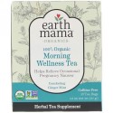 Earth Mama, 100％オーガニックモーニングウェルネスティー、癒しのジンジャーミント、ティーバッグ16個、1.3 oz (37 g) (Discontinued Item)