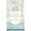 Earth Mama, 100％オーガニック妊娠末期用ティー、香り高いハーブミント、ティーバッグ16袋、1.3 oz (37 g) (Discontinued Item)