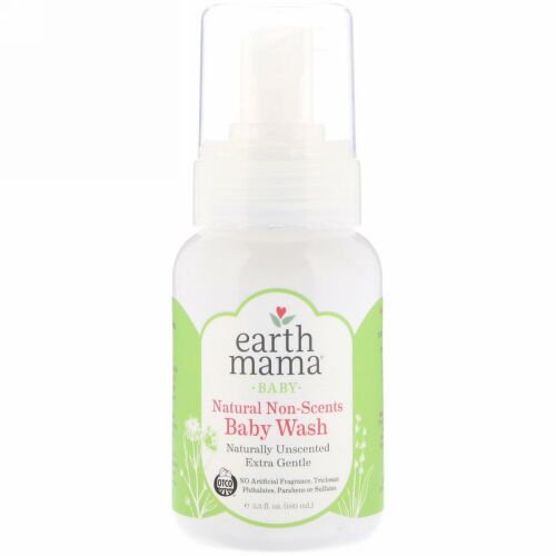 Earth Mama, ベビー、天然かつ無香料のベビーウォッシュ、無香料 、5.3 fl oz (160 ml) (Discontinued Item)