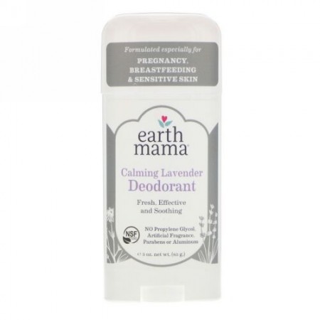 Earth Mama, Deodorant, Calming Lavender  , 3 oz (85 g) (Discontinued Item)