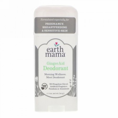 Earth Mama, デオドラント、ジンジャー エイド、3 oz (85 g) (Discontinued Item)