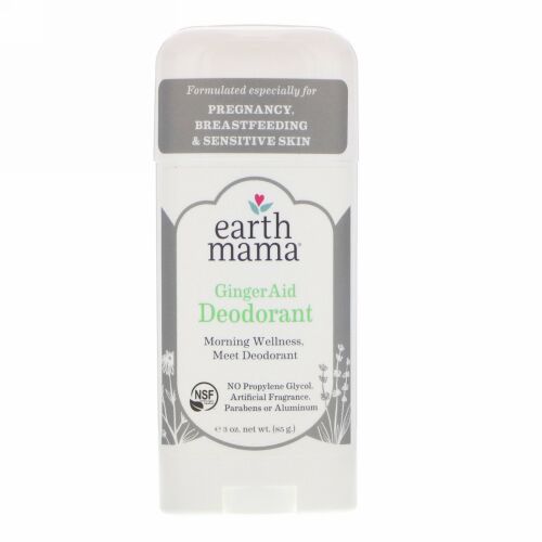 Earth Mama, デオドラント、ジンジャー エイド、3 oz (85 g) (Discontinued Item)