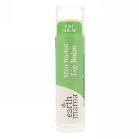 Earth Mama, ミントハーブリップバーム, .15 oz (4 ml) (Discontinued Item)