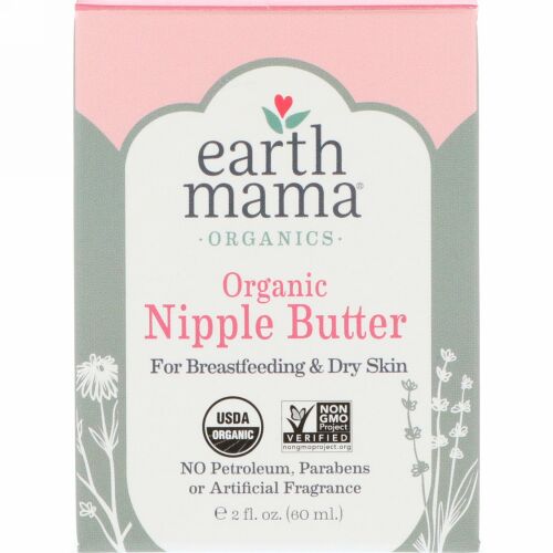 Earth Mama, オーガニック乳首用クリーム、2 fl oz (60 ml) (Discontinued Item)