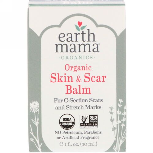 Earth Mama, オーガニック肌・傷跡用バーム、1 fl oz (30 ml) (Discontinued Item)