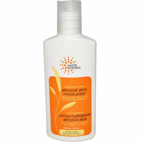 Earth Science, アーモンド-アロエ モイスチャライザ, 無香料, 5 fl oz (150 ml) (Discontinued Item)