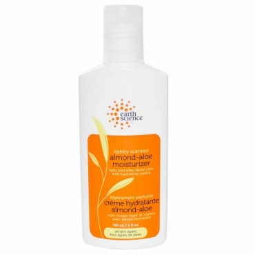 Earth Science, アーモンド-アロエ 保湿クリーム, 微香性, 5 オンス (150 ml) (Discontinued Item)