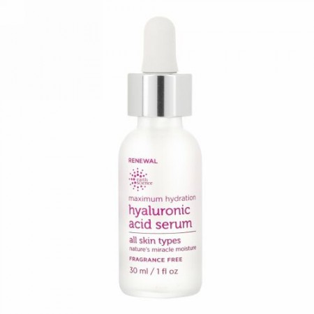 Earth Science, マキシマムハイドレーション、 ヒアルロン酸セラム、 1 fl oz (30 ml)