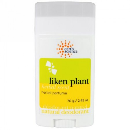 Earth Science, ナチュラル デオドラント、コケ、ハーブの香り、2.45 oz (70 g) (Discontinued Item)