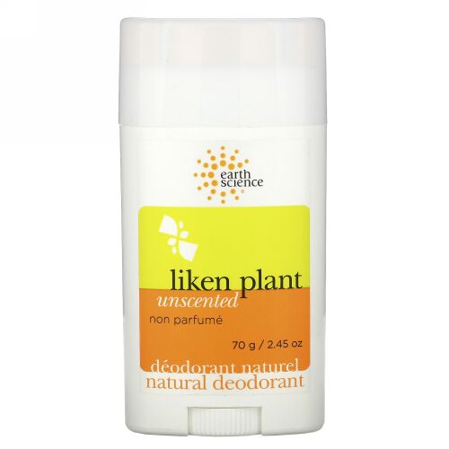 Earth Science, ナチュラル デオドラント、コケ、無香料、2.5 oz (70 g)