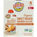 Earth's Best, Organic Sweet Potato, Cinnamon Flax & Oat, Wholesome Breakfast Puree, 6+ Months, 4 Pouches, 4.0 oz (113 g) Each (Discontinued Item)