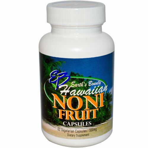 Earth's Bounty, Noni Fruit, Hawaiian, 500 mg, 60 Vegetarian Capsules