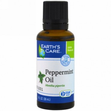 Earth's Care, ペパーミントオイル、1 fl oz (30 ml) (Discontinued Item)