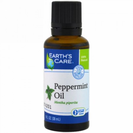Earth's Care, ペパーミントオイル、1 fl oz (30 ml) (Discontinued Item)