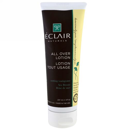 Eclair Naturals, オールオーバーローション、癒し効果、潮風、8液量オンス (237 ml) (Discontinued Item)