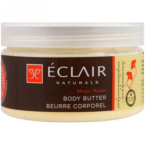Eclair Naturals, ボディバター、マンゴー、4オンス (113 g) (Discontinued Item)