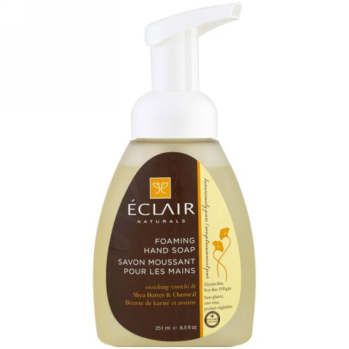 Eclair Naturals, フォーミングハンドソープ、シアバター & オートミール、8.5液量オンス (251 ml) (Discontinued Item)