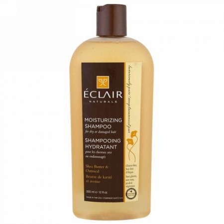 Eclair Naturals, モイスチャライジングシャンプー、 シアバター&オートミール、 12液量オンス（355 ml） (Discontinued Item)