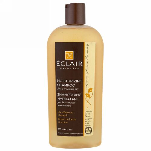 Eclair Naturals, モイスチャライジングシャンプー、 シアバター&オートミール、 12液量オンス（355 ml） (Discontinued Item)