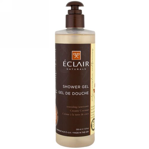 Eclair Naturals, シャワージェル、クリーミーココナツ、12 fl oz（355 ml） (Discontinued Item)