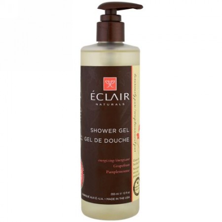 Eclair Naturals, シャワージェル、エネルギーアップ、グレープフルーツ、12 fl oz (355 ml) (Discontinued Item)