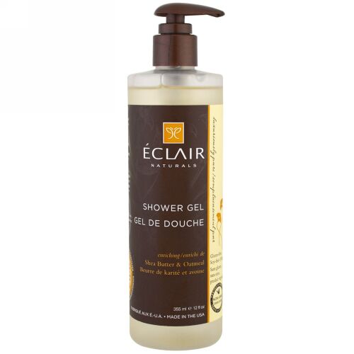Eclair Naturals, シャワージェル, 濃縮, シアバター & オートミール, 12液量オンス (355 ml) (Discontinued Item)