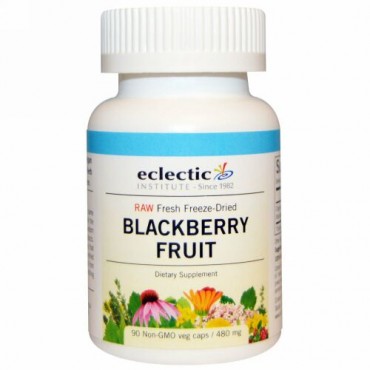 Eclectic Institute, Blackberry Fruit, 480 mg, 90 Non-GMO Veg Caps